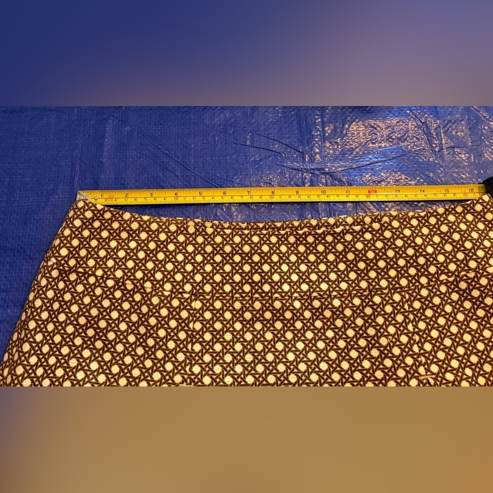 Talbots Size 10 Tan Patterned A-Line Skirt - Picture 10 of 14